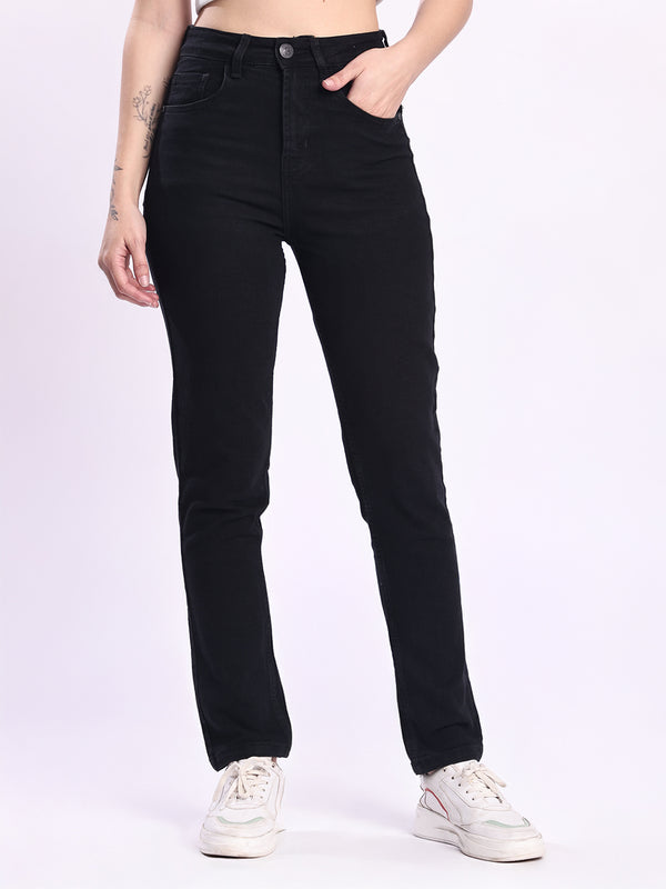 Women Black Stretchable Slim Fit Jeans