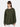 Women Solid Green Oversized Fit Sweatshirt