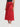 Women Red Satin Wrap-Around Maxi Skirt