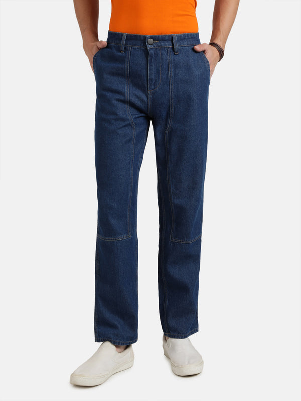 Men Blue Relaxed Fit Denim Jeans