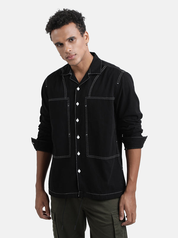 Washed Hooded Pure Cotton Relaxed Fit Denim Jacket