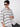 Men White and Black Horizonatal Striped Shirt