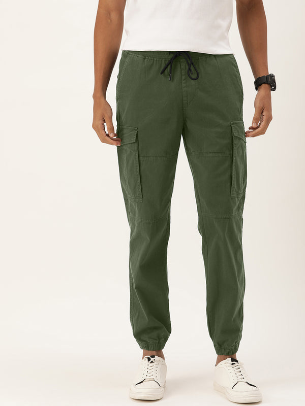 Men Regular Cargo Trousers