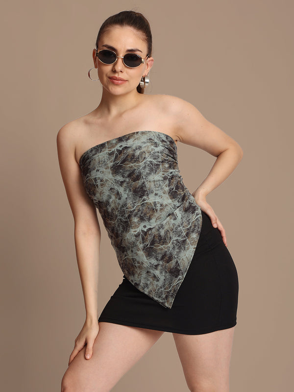 Women Handkerchief Style Mutipurpose Top