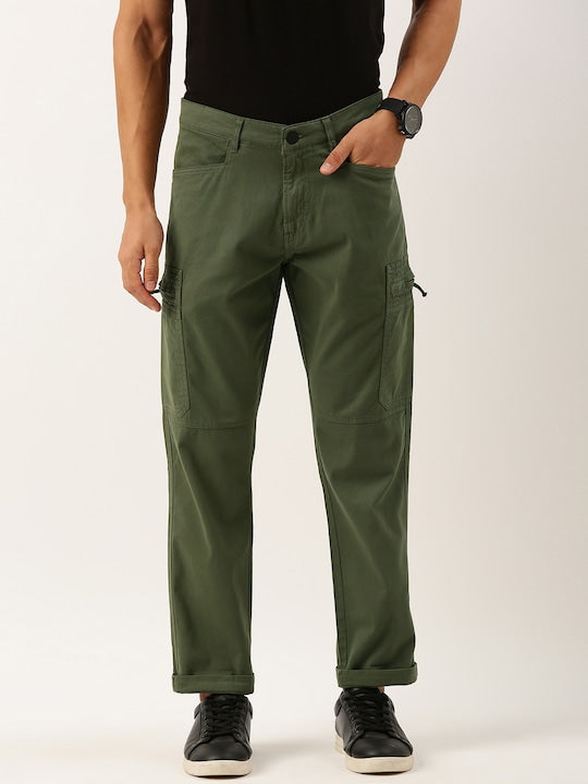 Men Slim Cargo Trousers