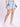 Women Blue Washed Denim Cargo Shorts