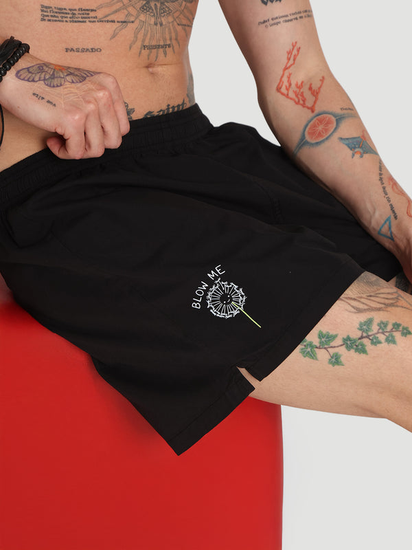 Men Solid Mid-Rise Relaxed Fit Graphic Lounge Boxer Shorts