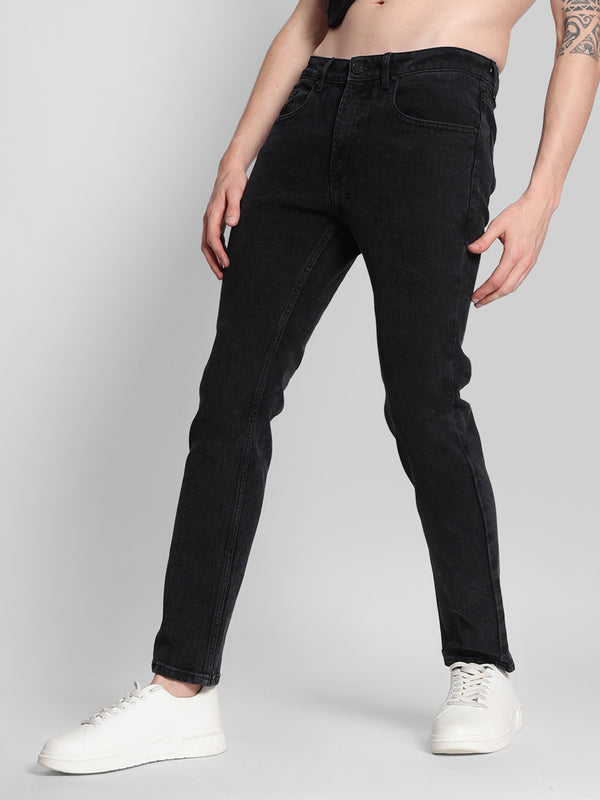 Men Charcoal Slim Jeans