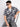 Men Navy and White Abstract printed Shirt