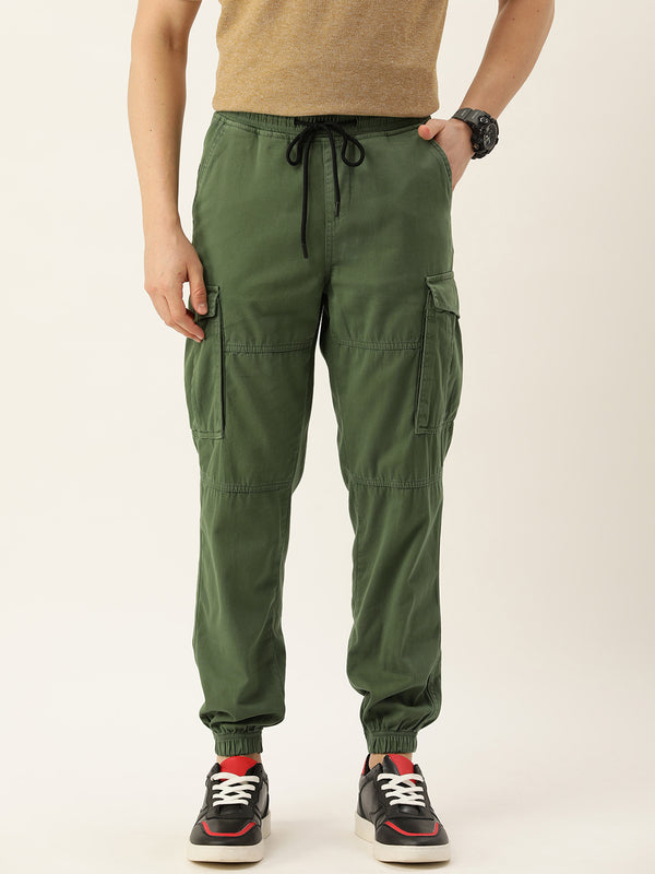 Men Regular Cargo Trousers