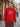 MEN CREW NECK DROP SHOULDER GTAPHIC printed Red SWEATSHIRT