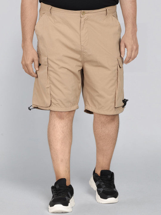Men Plus Size Relaxed Fit Cargo Shorts