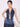 Women Blue Denim Crop top with Tie up Detail