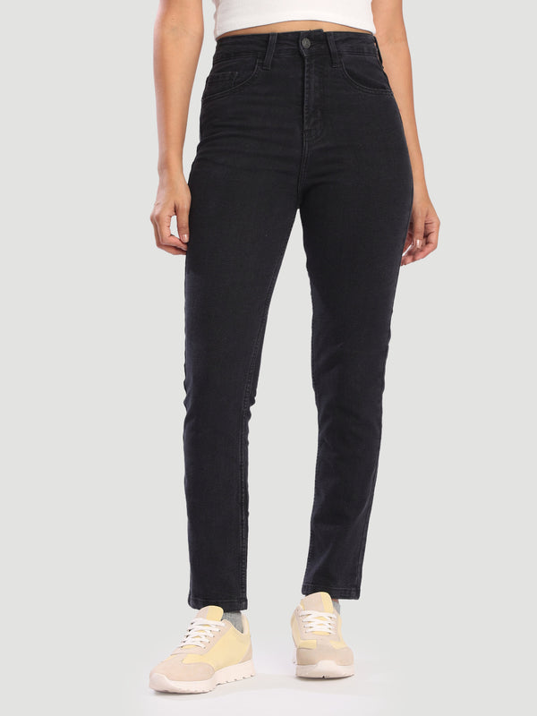 Women Charcoal Stretchable Slim fit Jeans