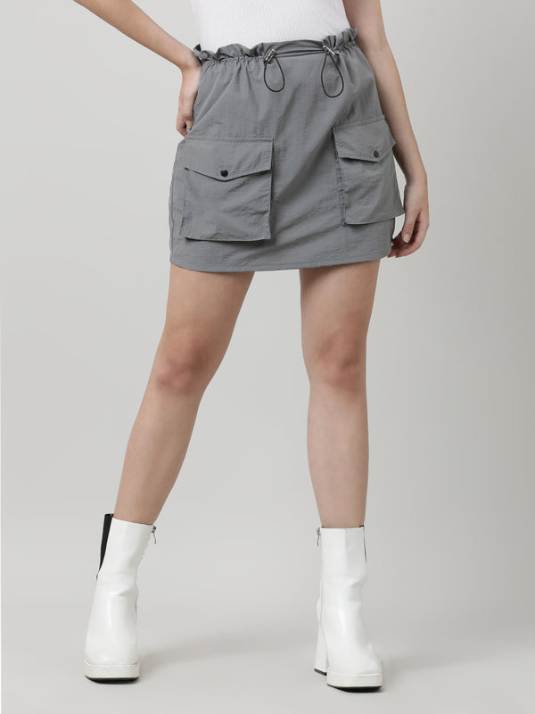 Women Solid Cargo Trousers