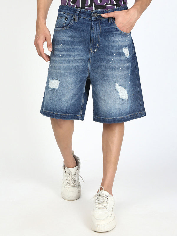 Men Distressed Shorts