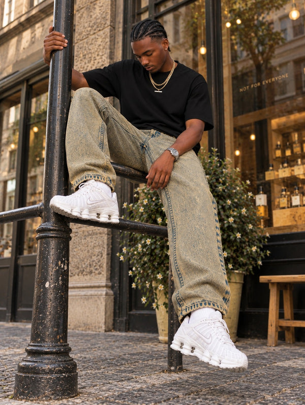Mens Denim Trouser Basic Along With Coin Pocket