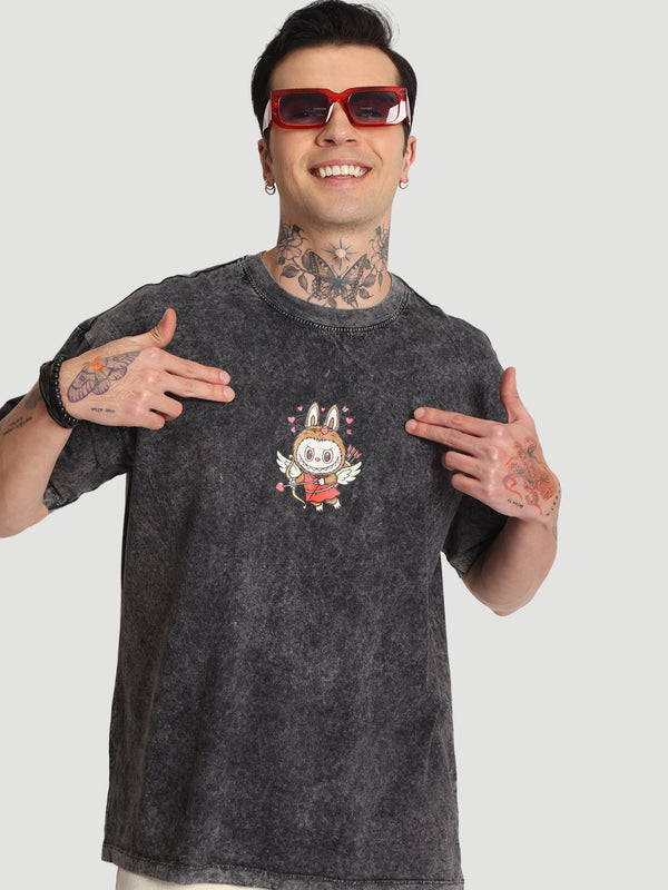 Men Oversize Floral Graphic Printed T-Shirt