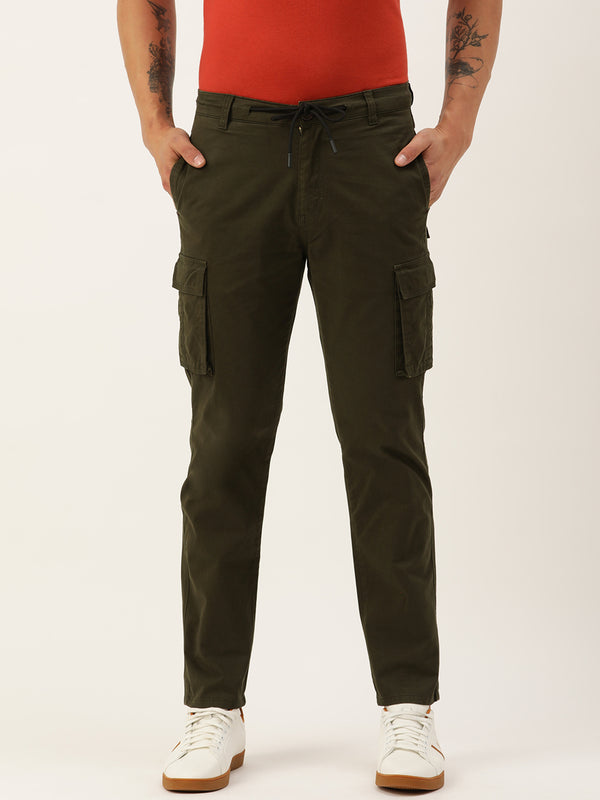 Men Regular Cargo Trousers
