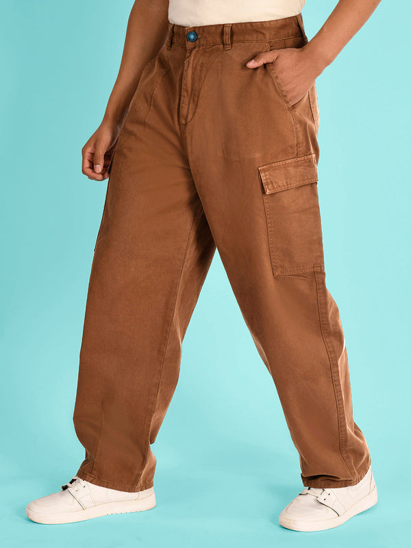 Men Loose Cargo Trousers