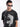 Men Black Acid Wash Graphic T-Shirt