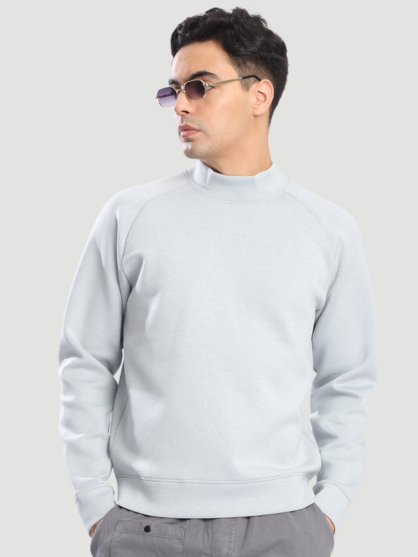 Mens Raglan Sleeve Relax Fit Scuba Sweatshirt