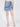 Women Blue Tiered Denim Skirt