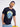 Men Blue Cotton Lycra Graphic Print T-shirt