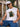 Men White Sleeveless Graphic Print Oversize T Shirt