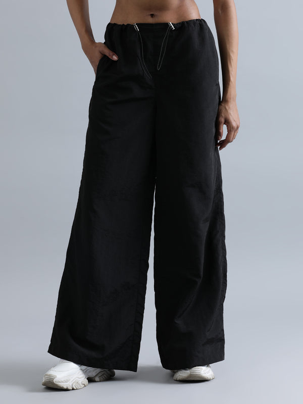 Women Solid Cargo Trousers