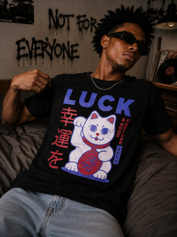 Men Black Cotton Lycra Graphic Print T Shirt