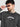 Men printed Washed look reversible drop shoulder black sweater