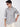 Men Grey Slim Fit Printed Single Pocket Shirt