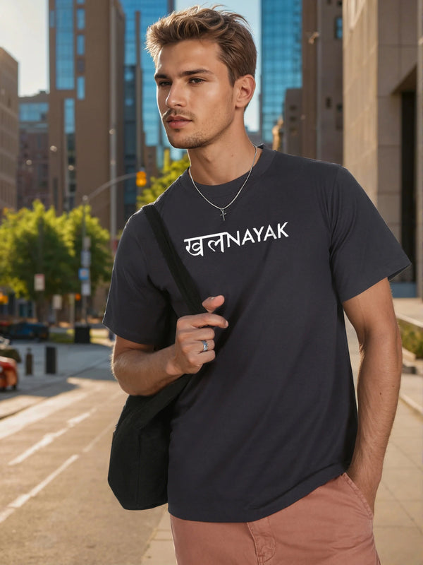 Men Grey regular fit  Graphic printed T Shirt