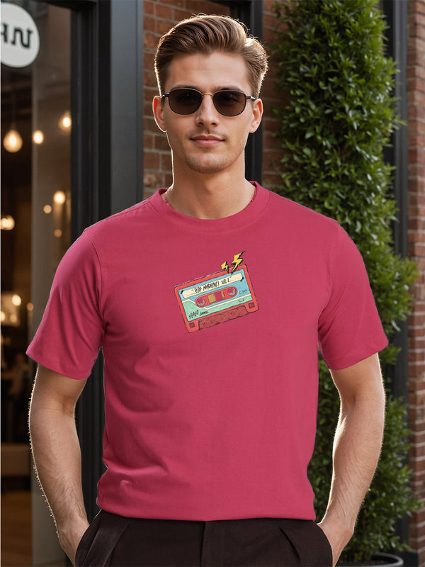 Men Regular Fit Grahic print T Shirt