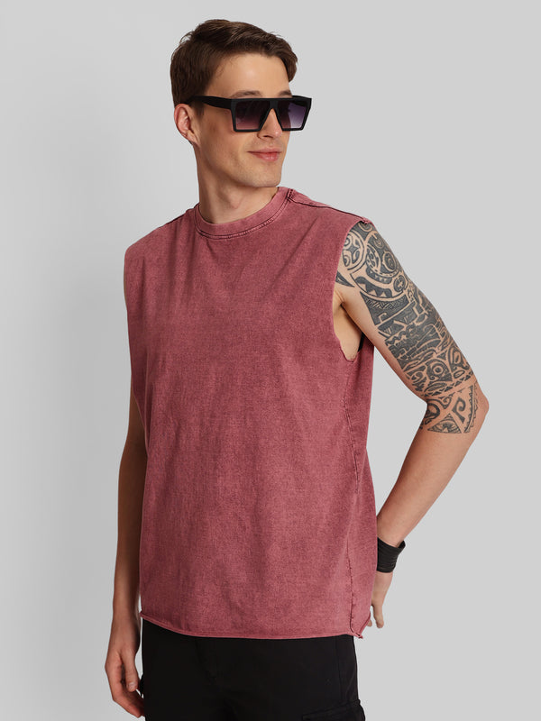 Men Oversize Ombre Sleeveless T-Shirt