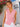 Women Pink Overlap Check Top with Side Knot