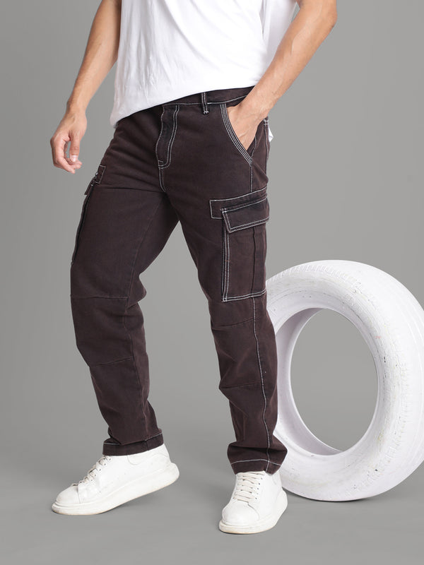Men Relaxed Cargo Trousers