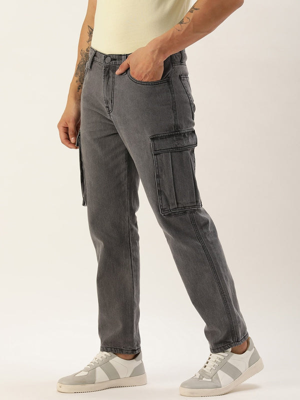 Men Relaxed Cargo Trousers