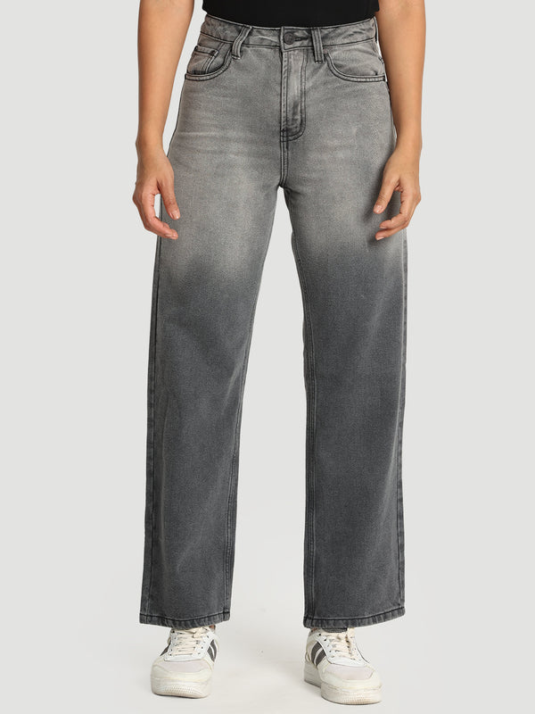Women Straight Fit faded Jeans