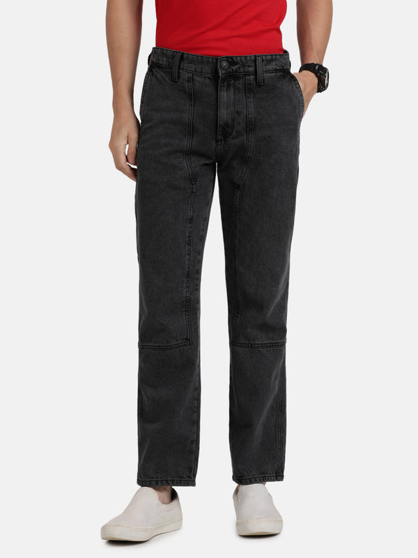 Men Black Relaxed Fit Denim Jeans