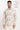 Men Cream and Brown Tropical Printed Slub TextureShirt
