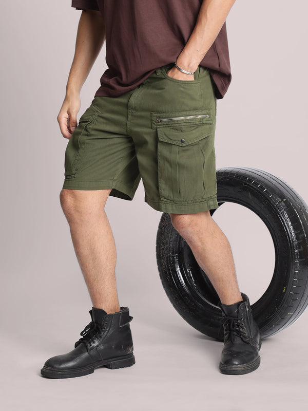 Men Relaxed Cargo Shorts