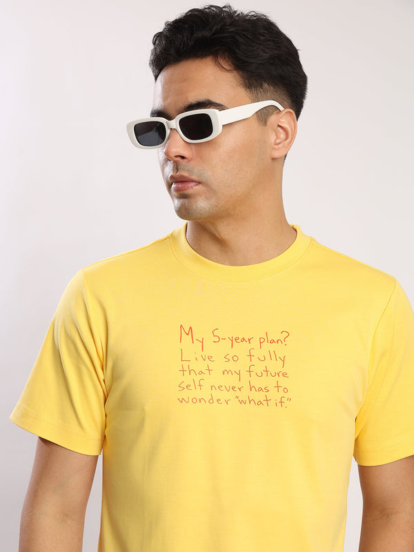 Men Regular Fit Grahic print T Shirt
