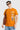 Men Orange Graphic Printed Regualr Fit T-Shirt