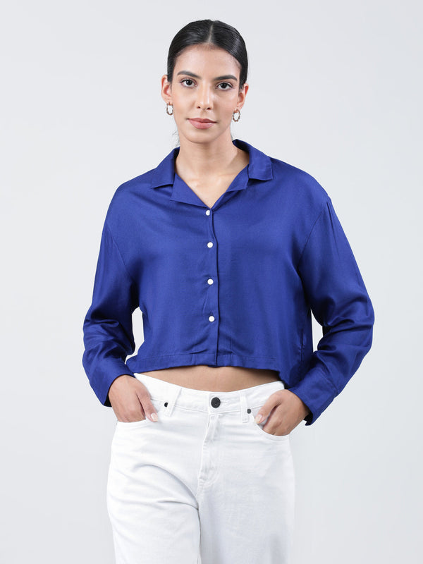Women Solid Boxy Fit Shirt