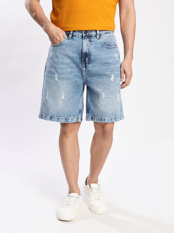 Men Distressed Shorts