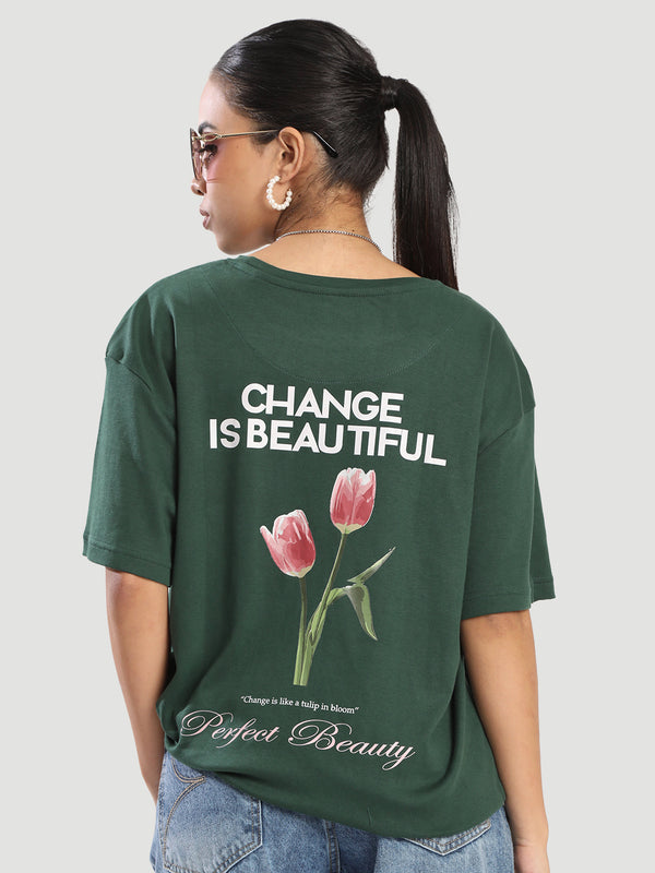 Women Half Sleeve T-Shirt With Graphics