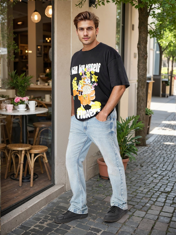 Men Blue Bootcut Stretchable Jeans
