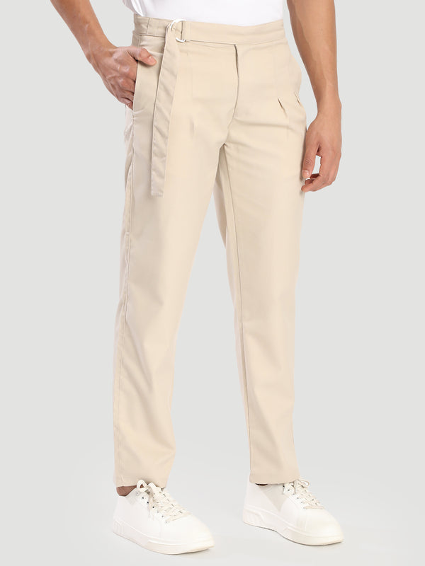 Men Relaxed Pleated Korean Trouser